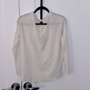 Off the shoulder Loose Waffle Top